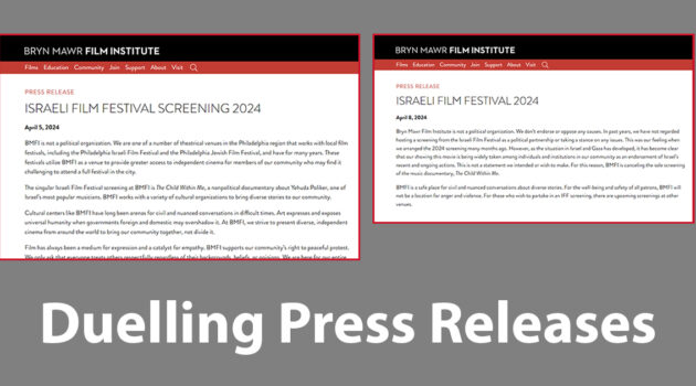 Duelling Press Releases