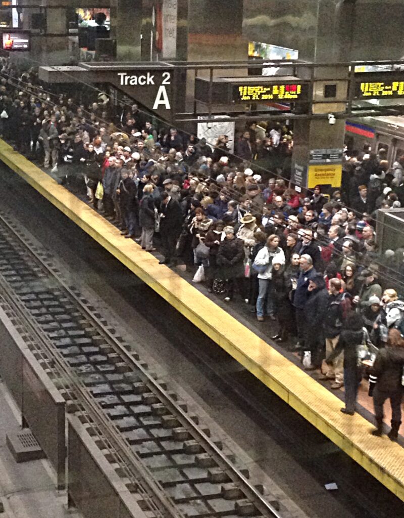 Market East - Jefferson Station In A Snow Storm