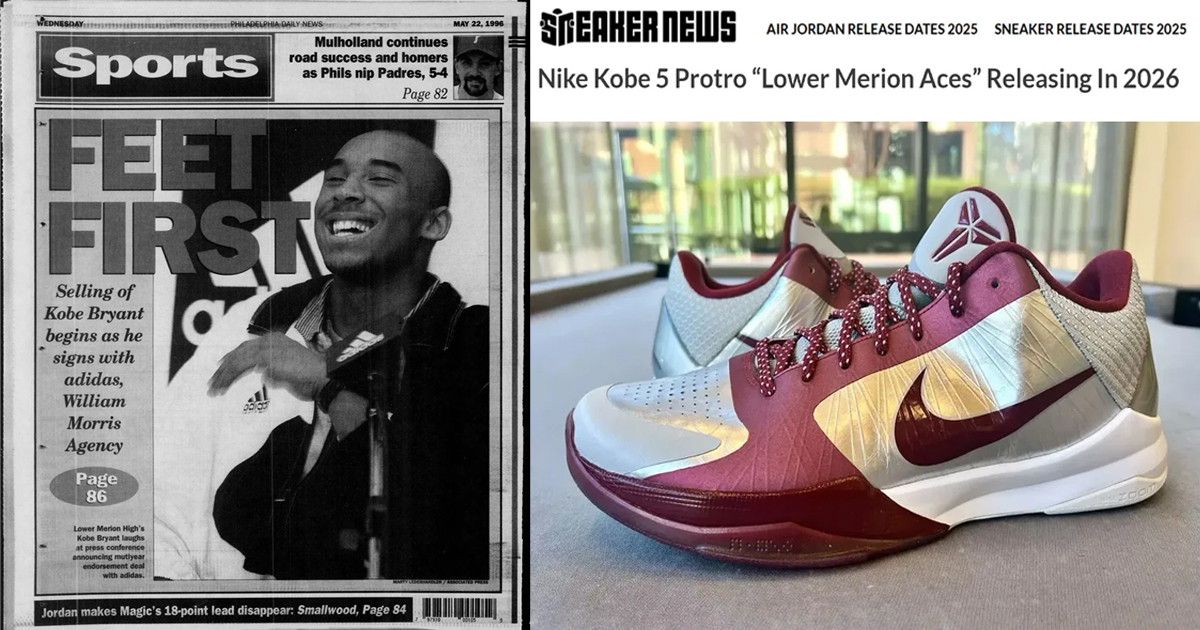 Kobe Shoes Then Now